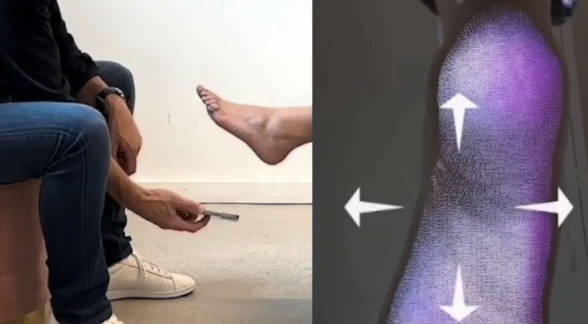 Step 1: scan feet with AOMS TOT sr