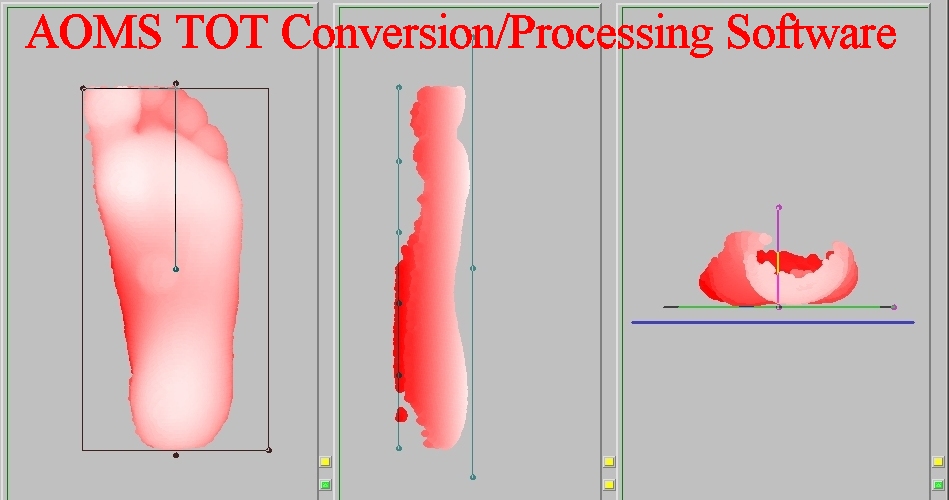 Step 2: process XYZ files with AOMS TOT software